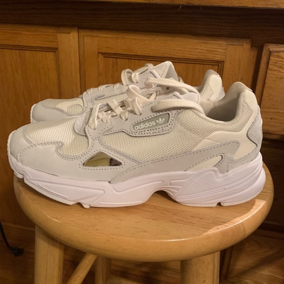 adidas falcon chalk white